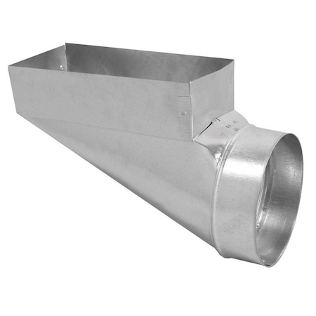 Imperial Imperial 12 in. H X 6 in. W Silver Galvanized Steel Straight Center End Boot GV0668-C
